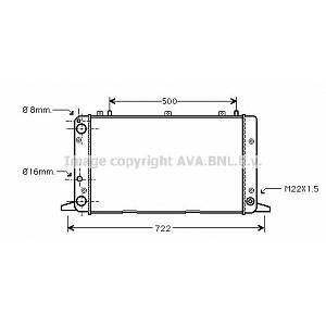 Ava Quality Cooling Radiateur AUDI 80 (247AIA2047)