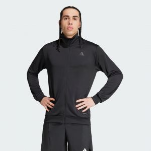 Adidas Sweatshirt zipp&eacute; de training homme grand logo