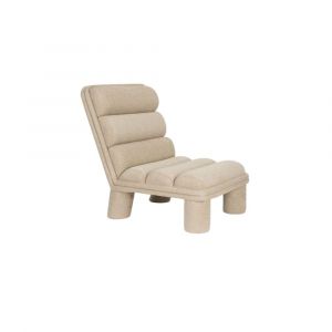Dutchbone Fauteuil en tissu beige Fern