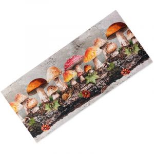 Tapis de cuisine Enchanted Forest &ndash; Chemin de cuisine antid&eacute;rapant en PVC lavable 6 mm &ndash; Fabriqu&eacute; en Italie Cm. 50x280