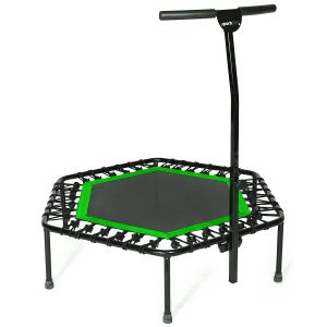 Image de SportPlus Trampoline De Fitness/Gymnastique - Système De Cordes Bungee - Ø 110 Cm - Parfait Pour L'Intérieur - Poids De L'Utilisateur Jusqu'À 130 Kg