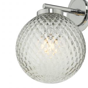 Dar Lighting Applique Wayne, une boule de verre et IP44