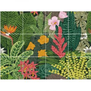 Plage Stickers adhésifs Dorotea, multicouleur l.0.15 x L.0.15 m