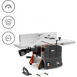 MSW Raboteuse dégauchisseuse - 2 en 1 - 1500 w - 2 lames - largeur de 252 mm Rabot dégauchisseuse Dégauchisseuse raboteuse