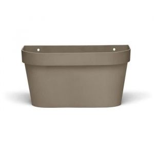 Garden id Pot Mural Star - Taupe 36 X 16 Cm - R&eacute;serve D'Eau Avec Systeme De Trop-Plein - Recycl&eacute; Et 100% Recyclable