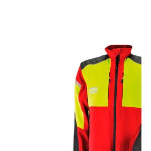 Solidur Veste de travail INFINITY 8 poches tissu extensible renfort Cordura Armortex avec manches amovibles - taille: XXL - Jaune / Rouge