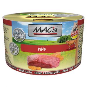 Mac's 12x200g bœuf Nourriture pour Chat