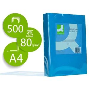 Q-connect A4 80 gsm Rame de papier bleu Papier pour photocopieuse bleu clair