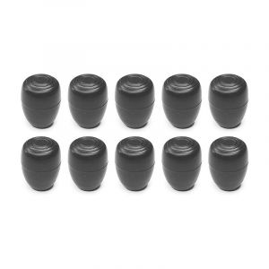 Cyclingcolors 10x Embout Enveloppant extérieur Rond Bouchon Noir renforcé Base élargie Pied de Chaise Table Patin Meuble Assise Protection Tube, 6mm