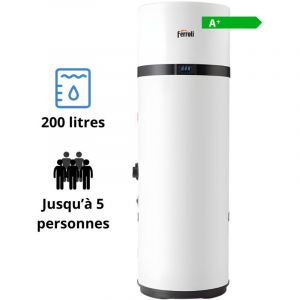 Ferroli Chauffe-eau thermodynamique Oasis Tech 200 LT