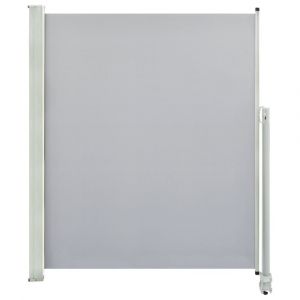 Auvent paravent store brise-vue latéral rétractable de patio jardin terrasse balcon protection visuelle écran 160 x 300 cm gris 02_0007274