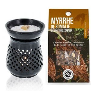 Les encens du monde Diffuseur porte-encens + résine de Myrrhe de Somalie