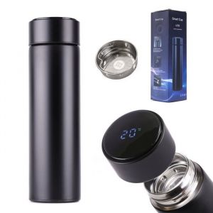 Mug Thermos Avec Affichage Led Intelligent - 500ml Noir