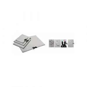 Folia Carton à dessin, en carton gris, A2, avec un ruban
