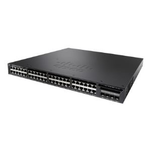Cisco WS-C3650-48FS-S - Commutateur Catalyst 3650-48FS-S C3 géré 48 ports 10/100/1000 PoE+ et 4 ports SFP