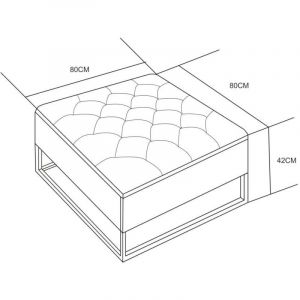 Homy France - Table Basse rangements tiroirs plateau velours capitonné Noir et pieds Gold