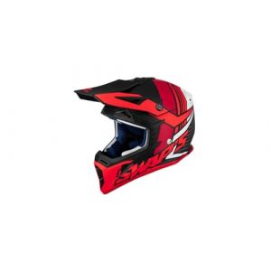Casque cross Swaps S818 Blur noir/rouge mat- XL