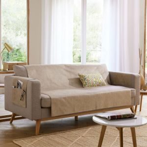 Protège fauteuil WHISPER 60x140 beige
