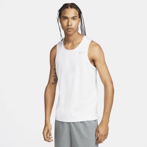 Nike D&eacute;bardeur Dri-FIT Miler - Blanc/Argent&eacute;, pointure XX-Large - ['Blanc'] - Taille XX-Large
