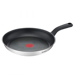 Tefal Comfort Max Poêle 30 cm, Induction, Revêtement antiadhésif, Acier inoxydable haute qualité, Indicateur de température Thermo-Spot, Poignée thermo-isolée G7260744