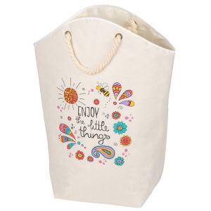 Wenko Panier Rollin Art Little Things cr&egrave;me - 53x60x25 cm