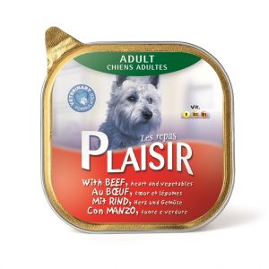 Repas Plaisir Terrine au bœuf Plaisir pour chien en barquette 150 g