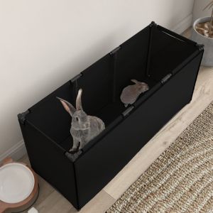 VidaXL Cage pour petits animaux Noir 105x34,5x45 cm Tissu