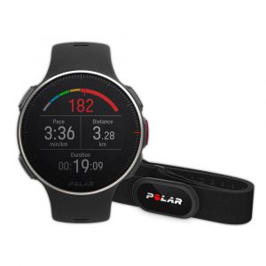 Polar Montre gps vantage v titan pack hr noir rouge