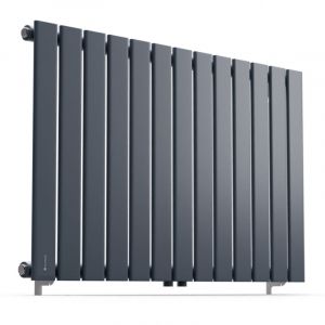 Blumfeldt Radiateur Eau Chaude Chauffage Eau Chaude Faible Conso d'Energie Silencieux Sèche-Serviette Mural 681W Gris