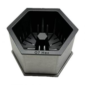 QA&Iuml;TO Q7Hex Br&ucirc;leur &agrave; pellets pour petits inserts et poeles &agrave; bois recevant des b&ucirc;ches de 25 &agrave; 30 cm