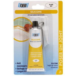 Image de Geb Mastic silicone surface émaillée - Tube 50 ml - Blanc