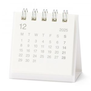 Calendrier de bureau 2026 en papier bagasse - Format mini