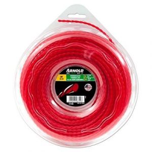 Arnold Fil de coupe-bordure AF 3.13, 3.0 mm × 43.9 m, rouge, rond, torsadé - 1082-U5-3044