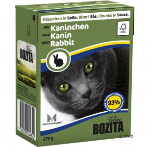 Image de Bozita 6x370g Bouchées en sauce poulet / dinde - Nourriture pour Chat