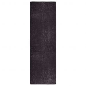 VidaXL Tapis lavable antidérapant 80x300 cm Anthracite