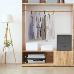 VidaXL Boîtes de rangement 2 pcs Tissu 43x34x23 cm Anthracite