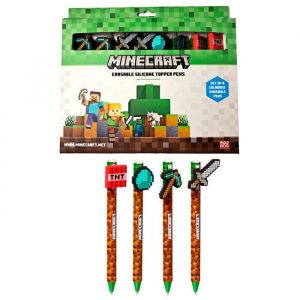 Puckator Stylo effaçables de couleur Minecraft (x8)