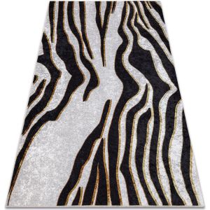 Rugsx - Tapis lavable miro 52002.807 Motif Z&egrave;bre antid&eacute;rapant - cr&egrave;me / noir beige 120x170 cm