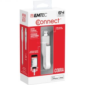 Emtec ECMMD64GT503 - Cl&eacute; USB 3.0 iCobra 64 Go Lightning