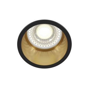 Boutica-design Encastr&eacute; Reif Noir Or 1xGU10 50W H54