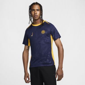 Nike Inter Milan T-shirt d'Entraînement Dri-FIT Academy Pro Avant-Match 3ème - Bleu/Jaune Doré/Bleu, pointure Large - ['Bleu'] - Taille Large