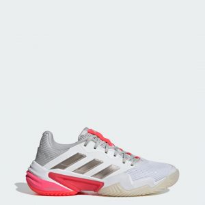 Adidas Barricade 13 Chaussures Toutes Surfaces Femmes - Blanc, Argent