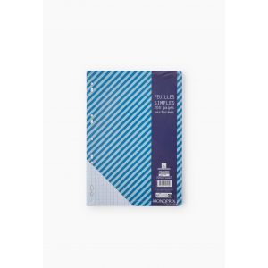 Monoprix Maison 200 feuilles simples, A4, grands carreaux, 80gr/m²