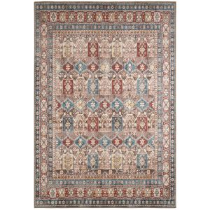 Nazar Tapis vintage motif ottoman effet usé multicolore – 120x170