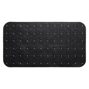 1001kdo - Tapis fond de baignoire 35 x 70 cm Colorama noir