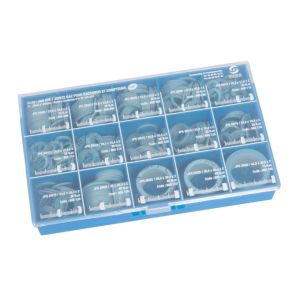 Cazabox Assortiment de joints gaz bleu - Coffret de 470 pi&egrave;ces