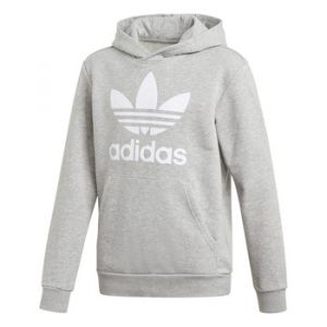 Image de Adidas Trefoil Hoodie Sweat-Shirt Enfant Medium Grey Heather/White FR: S (Taille Fabricant: 7-8Y)