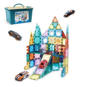 Blocs Magn&eacute;tiques, 108 Pi&egrave;ces Jeu de Construction Magn&eacute;tique pour Enfants