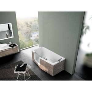 Image de Novellini Combiné Bain/Douche IRIS 180x75/85 - Version gauche - Tablier Frontal