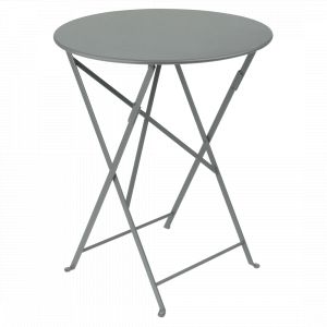 Fermob Table pliante BISTRO ronde - C7 Gris lapilli - Ø 60 cm